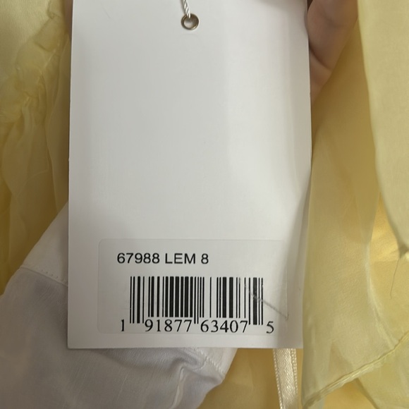 Mac Duggal Yellow Ruffled Prom Dress - Picture 2 of 8